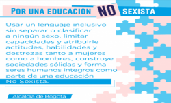 Por una educación no sexista